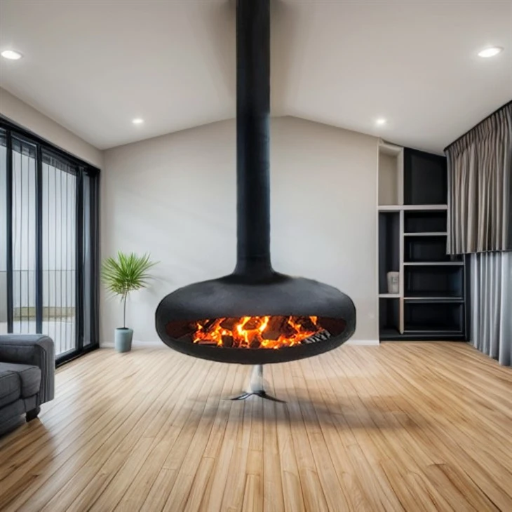 Indoor Hanging Suspended Fireplace For Household