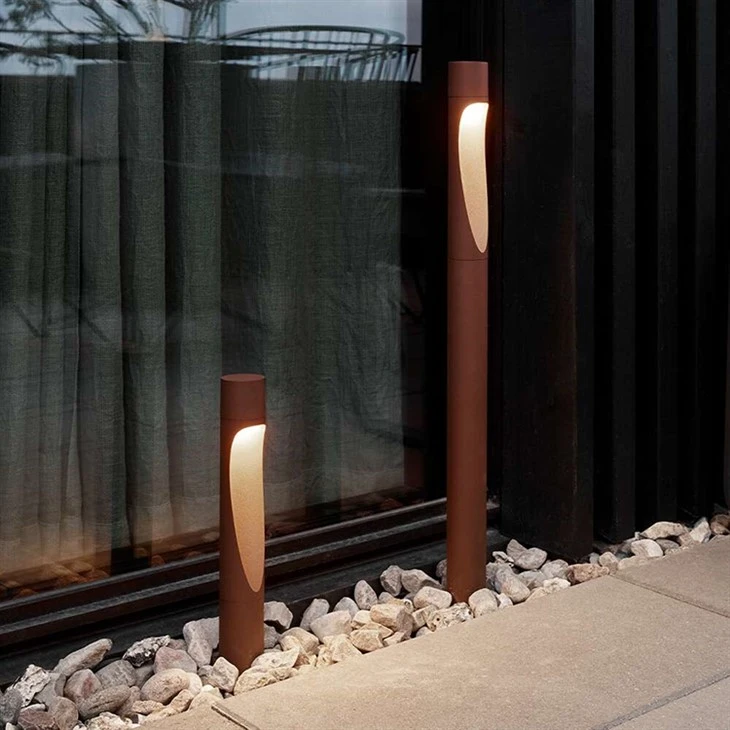 Nqe Sab nraum zoov Led Lawn Bollard Teeb