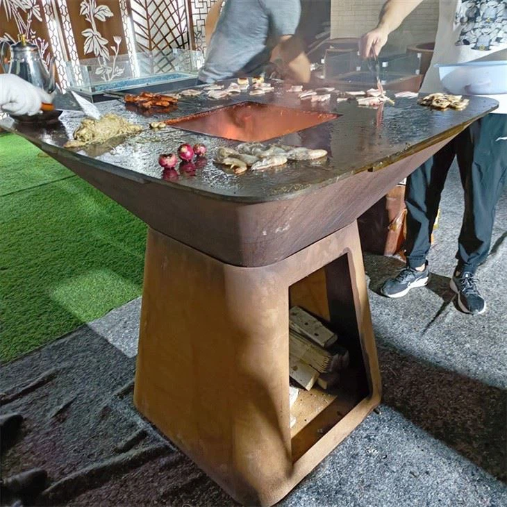 Square Brazier BBQ Grill
