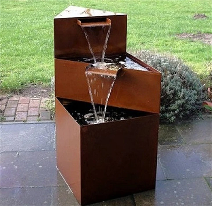 Dej tsaws tsag Corten Steel Serenity Water Curtain