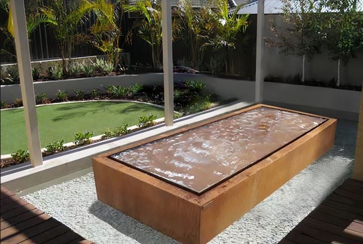 Gardening Dej Pas Dej Corten Steel Water Spring