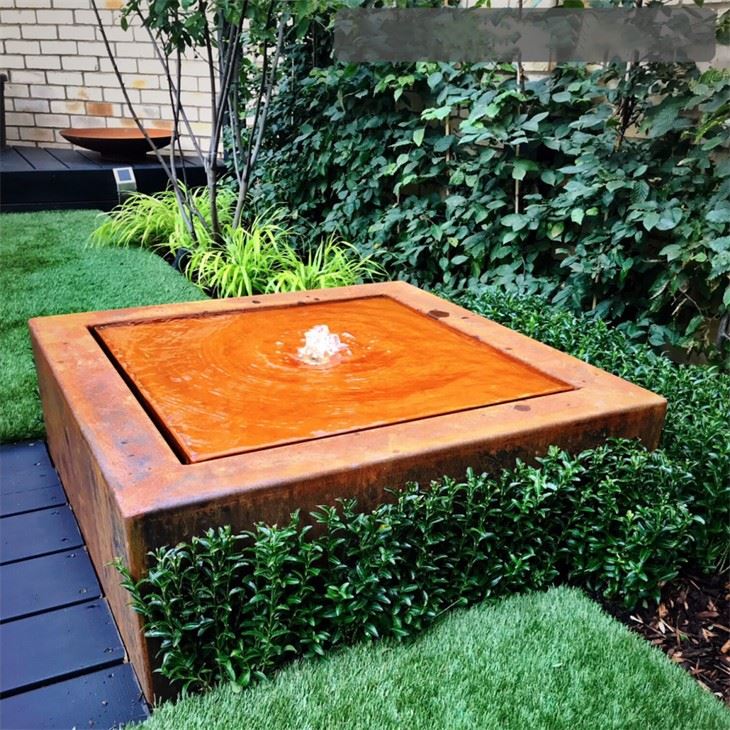 Gardening Water Pond Corten Steel Water Spring