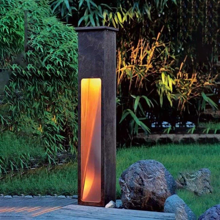 Modern Column - Shaped Lawn Light