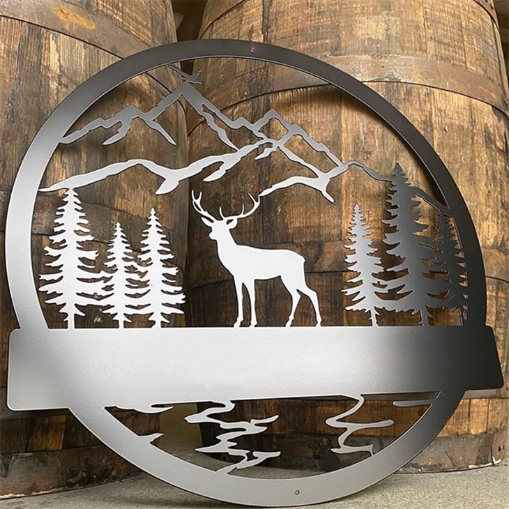 Sab nraum zoov Txoj Kev Kho Kom Zoo Nkauj Corten Steel Sculptures