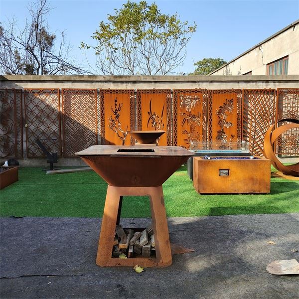 Steel Wood Burning Bbq Fire Pits suppliers